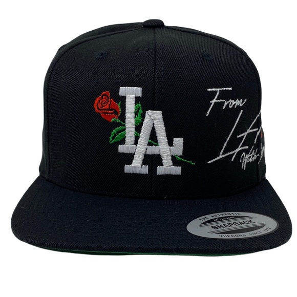 Los Angeles LA Rose Rosa Snapback Hat Cap - Picture 5 of 9